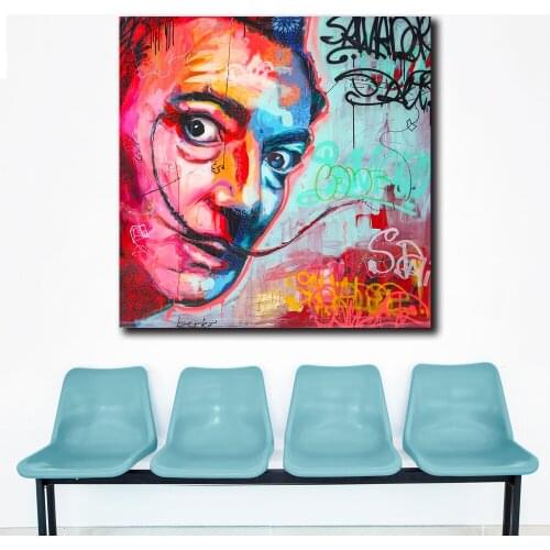 Large Size Pop Art Painting Salvador Dali 2 Canvas Art Poster Prints Painting For Living Room and Bedroom Decoration Unframed