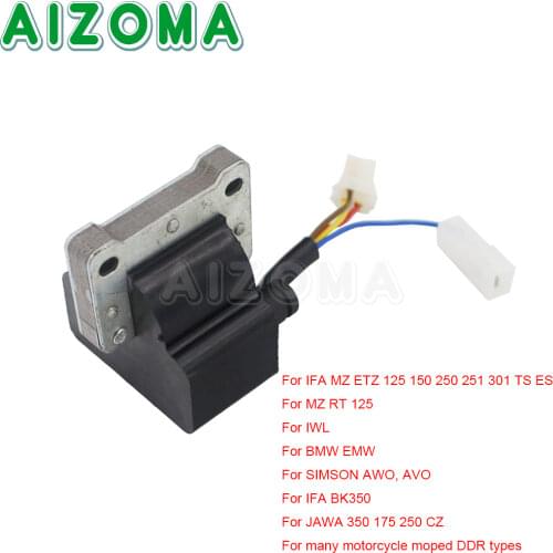 Motorcycle Conversion Ignition Coil Electric Systems Assembly For BMW EMW Simson AWO/AVO IFA MZ ETZ 125 150 250 251 301 TS ES