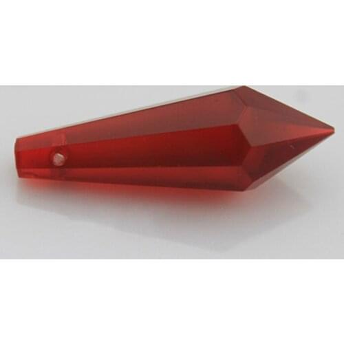 Red pointed Pearl crystal new 38mm natural color DIY bead curtain Pendant