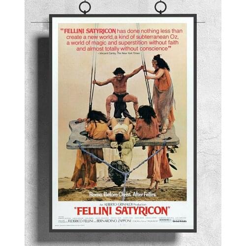 L363 Fellini Satyricon (1969) Fellini - Satyricon (original title) Movie Silk Fabric Poster Art Decor Indoor Painting Gift