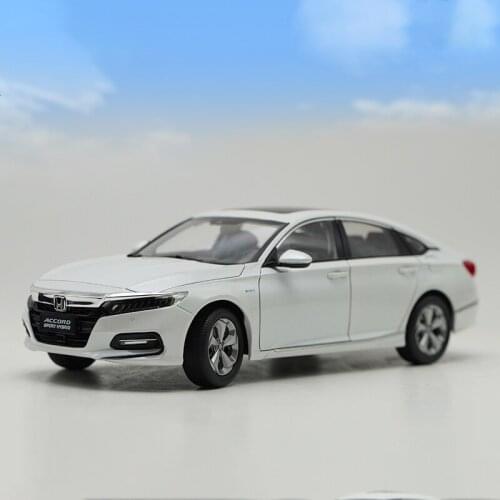 Diecast 1:18 Honda Accord Hybrid Edition 2018 Alloy Car Model Adult Collection Souvenir Ornaments Display Vehicle Toys Gift