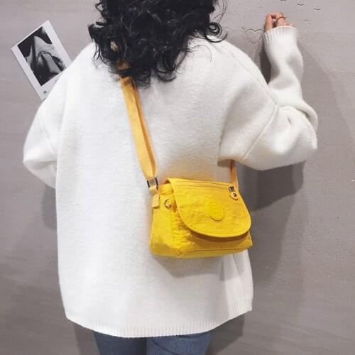 Small Women Sling Bag Nylon Female Crossbody Bag Waterproof Lady Messenger Bags