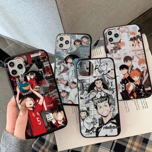 For Huawei Nova 8 P Smart Z 2021 P30 P40 P20 Lite E Pro Y6 Y7 Y9 2019 Mate 10 20 Lite Haikyuu Volleyball Anime Japan Soft Cases
