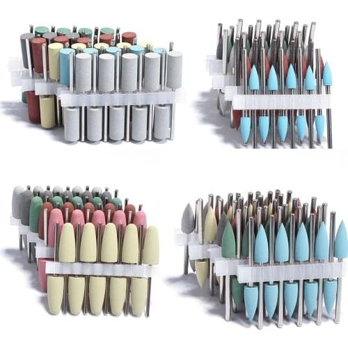 10pc Silicone Nail Drill Bit Set Nails Rubber Manicure Drills Bits Rotary Electric Milling Cutter Burr Tools