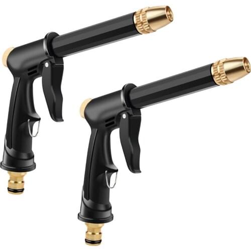High Pressure Washer Gun 2pcs Adjustable Nozzle Car Pressure Washer Wand For Hose Watering Car Washing High Pressure Gun