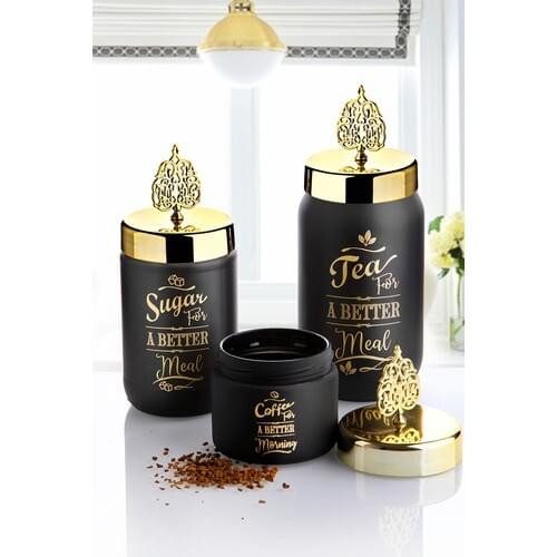 Queens Kitchen Lux 3'lü Storage & Jar Team