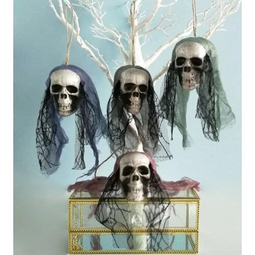 Halloween Decoration Skull Hanging Ghost Haunted House Hanging Grim Reaper Horror Props Home Door Bar Club Foam Ornaments