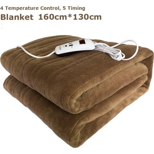 Waterproof Electric Blanket Double 220V Electric Heated Blanket Mat Single-control Dormitory Bedroom Heating Carpet