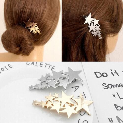 Pentagram shapes Hair Clips Girls Buckle Hairpin Hairgrip Headdress hair styling tools For Women Hair Accessories hair clips