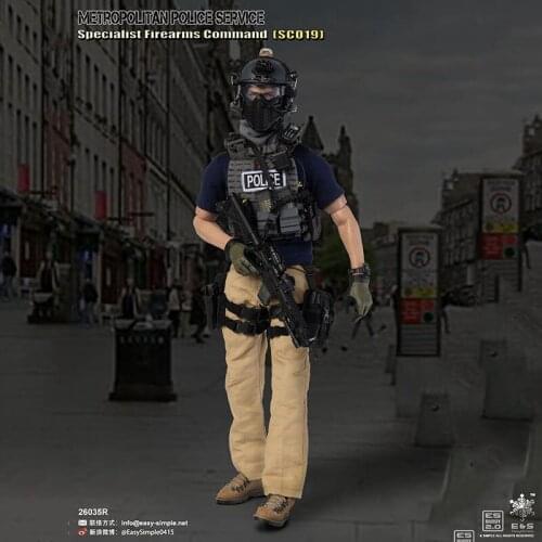 In Stock Easy&Simple 26035R 1/6 British Policeman Specialist Firearms Command Figure Doll For Collection