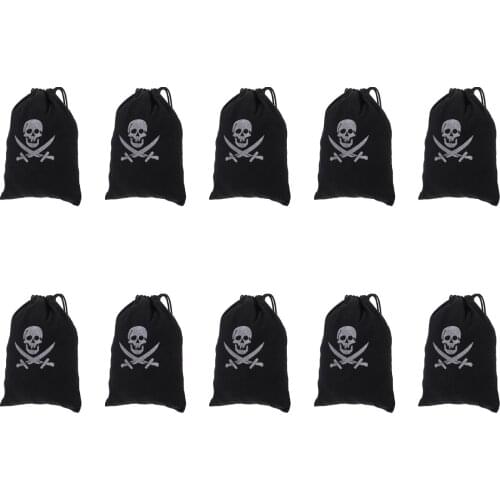 10pcs Halloween Candy Bag Halloween Pirate Candy Packaging Bag Candy Pouch Storage Bag Gift Pouches for Candy Gift