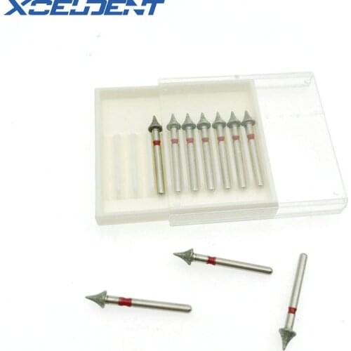 10Pcs Dental Diamond Burs High Speed Burs Interproximal Enamel Reduction Dentistry Material