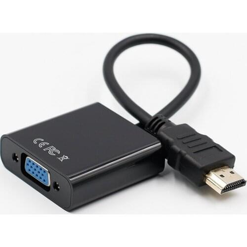 HDMI to VGA adapter Digital to Analog Video Audio Converter Cable 1080p for Xbox 360 PS3 PS4 PC Laptop TV Box Projector