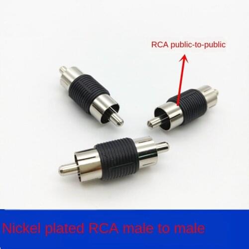 RCA Lotus Head Direct Male Monitoring Audio Adapter RCA Male to Male Adapter AV Direct Male Butt Joint
