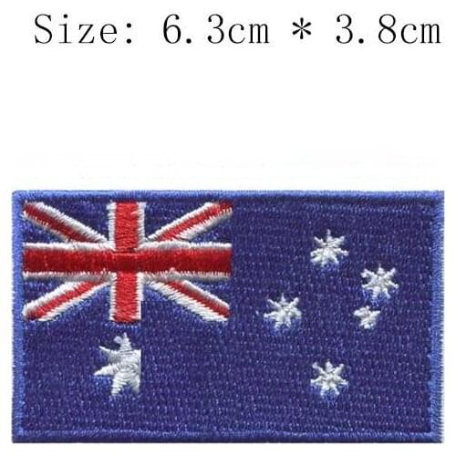 Free shipping Australia embroidery flag patch Canberra city emblem Wholesale iron on sew left chest for Motorcycle Jacket coat