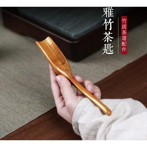 Chang tao 】 yixing recommended kung fu tea accessories practical TSP tea bamboo spade a single price