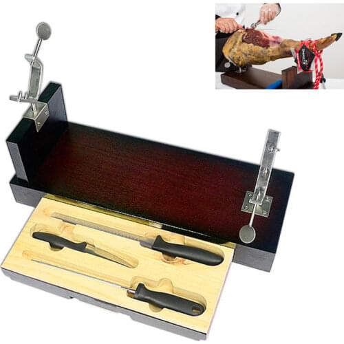 Kitchen Tongs Wooden Ham Holder Stand Spain Italian Prosciutto