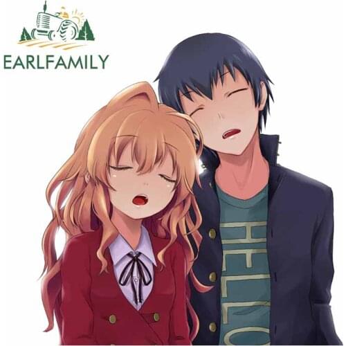 EARLFAMILY 13cm For Toradora Funny Car Stickers Motorcycle Decal Vinyl Material Personality Creative Decals Decoration