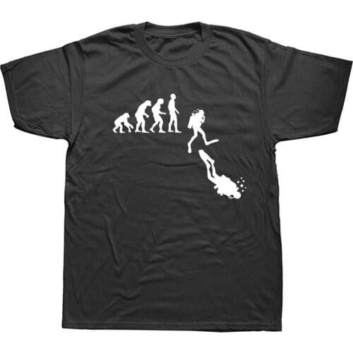 Evolution Scuba Diving Normal People Black T Shirt Fashion Dive Instructor Tshirt Men Print Awesome SpearFishing Tops Tees