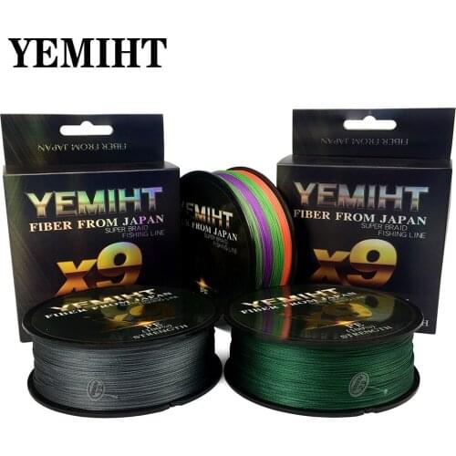 YEMIHT 9 Strands Braid Fishing Line 100M 300M 500M Multifilamento liha PE Line 20 24 35 40 50 65 80 LB