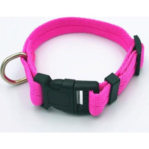 LHUANG 2020 New Size S/M/L/XL Puppy Large 7 Colors Pet Dog Collar Adjustable Clip Buckle Dog Collars Head Collars