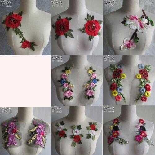 Fashion style Embroidery Lace Collar Venise Sewing Neckline Applique Fabric Trim DIY Dress Accessories Craft supplies 1 pcs sell