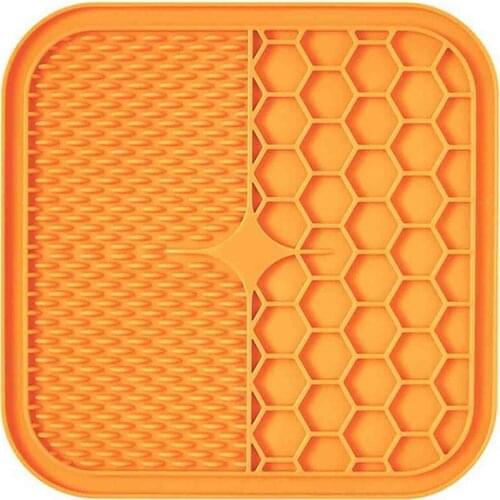 Pet Lick Pad Slower Feeder Pad Cats Dog Licky Mat Feeding Cats Dogs Licking Mat Pet Bathing Distraction Pads Silicone Dispenser