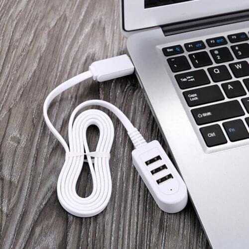 3 Port USB 3.0A Splitter Extender Adapter Portable Converter Extension Line Expansion Multi-port Hub Data Cable For Laptop PC