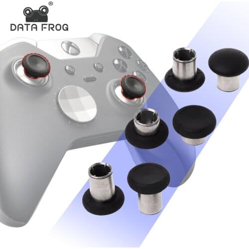 Data Frog 6 Pcs Replacement Metal Buttons Swap Thumb Sticks Fits For Xbox One Elite Controller
