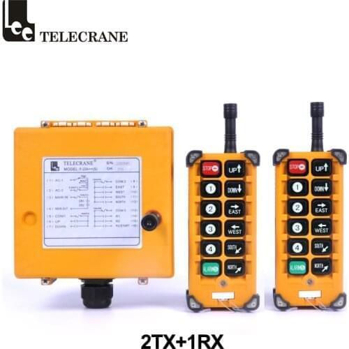 Telecrane F23-A++ Multiple Operation System Eot Overhead Crane Control Wireless Radio Remote 2 Transmitters 1rx Controller