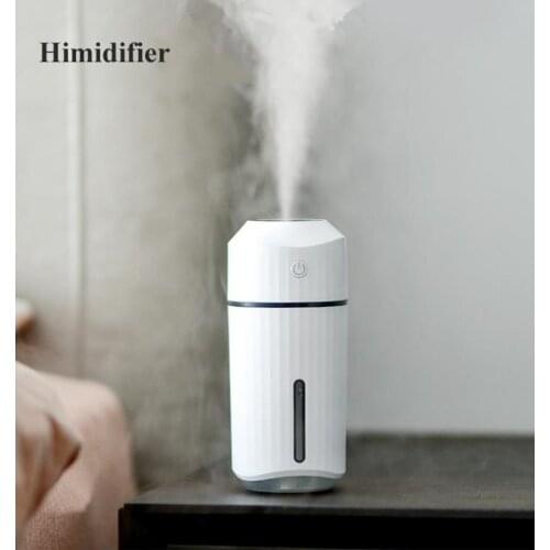 320ml USB Ultrasonic Car Humidifier Creative Lecai Cup Aroma Diffuser Air Purify Hydration With 7 Color Night Light