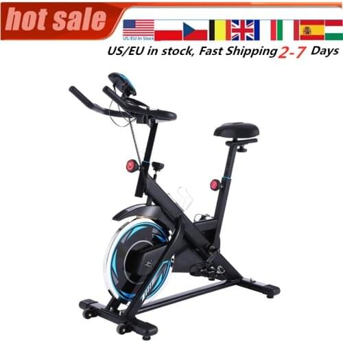 Fitness Indoor Cycling Quiet Drive Indoor Exercise Bike with Adjustable Seat Bike Cycling Gear Gym Equipment Load Spinning Bicyc