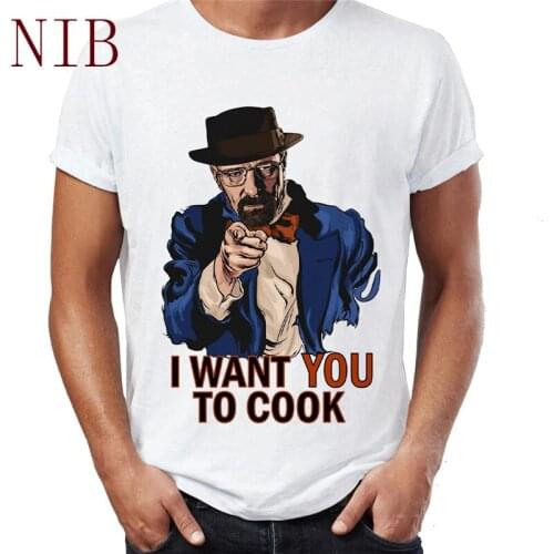 Fun graphic Tshirt Breaking Bad Heisenberg classic design t shirt MR.WHITE print tshirt punk top oversized men/womens T-Shirts