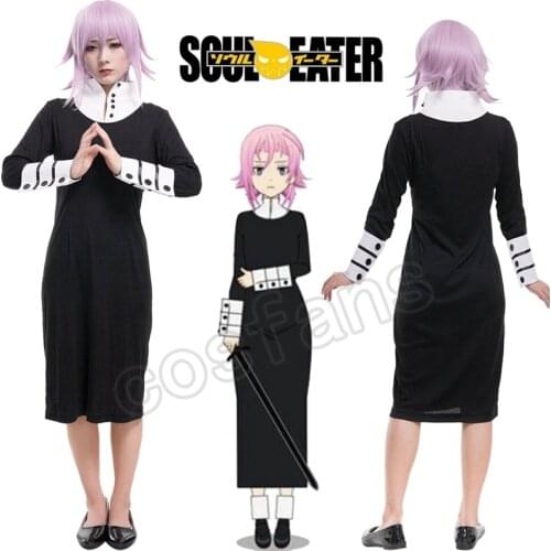 Soul Eater Crona Cosplay Costume Halloween Party Dress Soul Eater Crona Cosplay Costume Fancy Dress for Women Lady Free Shipping