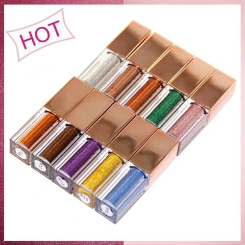 Wholesale Pigmented Liquid Makeup Shimmer Glitter Diamond Eyeshadow Long Lasting Brightener Beauty Cosmetics Customized Label