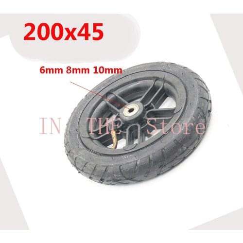 200x45 Inflated Wheel and hub and inner tire For E-twow S2 Scooter M6 M8 M10 Pneumatic Wheel 8" Scooter Wheelchair Air Wheel
