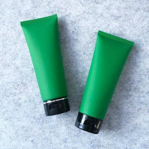 300pcs/lot 100ml 100g Frosted Green Empty Plastic Squeeze Bottle Cosmetic Facial Cleanser Hand Cream Soft Tube butter tube