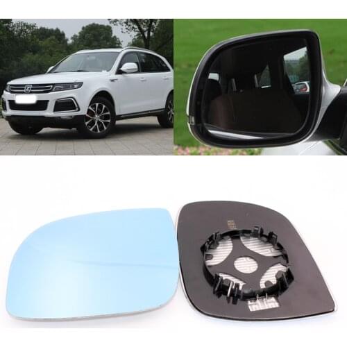 For ZOTYE T600 Car Side View Door Wide-angle Rearview Mirror Blue Glass With Base Heated 2pcs