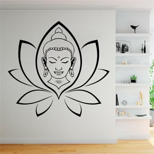 Buddha Stickers religion Wall Sticker For Living Room Decal Decor Mural Bedroom Wall Art Decals mur stickers vinyl ph183