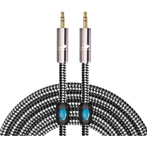 3.5mm Male to Male Stereo Car Audio AUX Cable For Headphone iPhone Smartphone Computer Laptop Amplifier Speaker Line 1m 2m 3m 5m