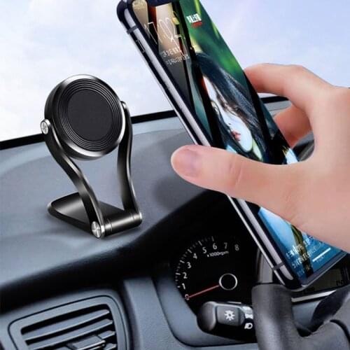 124B Car Mounted Stick Magnet Mobile Phone Bracket Can Adjust 360 Degree Rotation Of Magnetic Suction