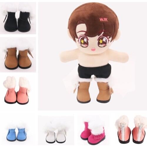 5cm Fashion Winter Doll Snow Boots And Lace-Up Shoes For 14 Inch Girl Baby Doll 1/6 BJD Dolls Shoes As For Paola Reina Doll