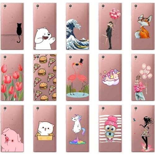 Flower Cover For Sony Xperia L1 Soft Silicone Case Soft TPU