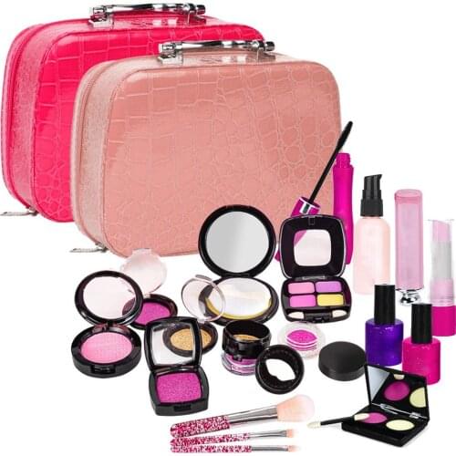 Simulation Girl Makeup Toy Set Pretend Play Cosmetic Toy Kit Princess Beauty Pretend Play Cosmetic Hairdressing Toy Girls Gift