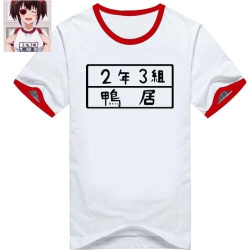 New Uchi no Maid ga Uzasugiru Cosplay T-Shirt Anime Misha Takanashi T Shirt Fashion Tops Sleeve Tees