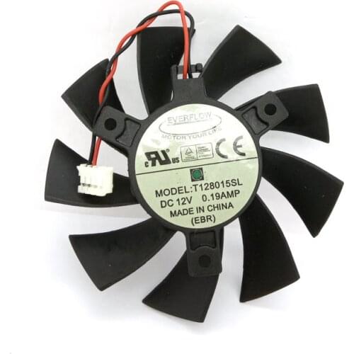 Original graphics card cooling fan for MSI R4830 R4850 N9600GT N9600GSO T128015SL 12V 0.19A