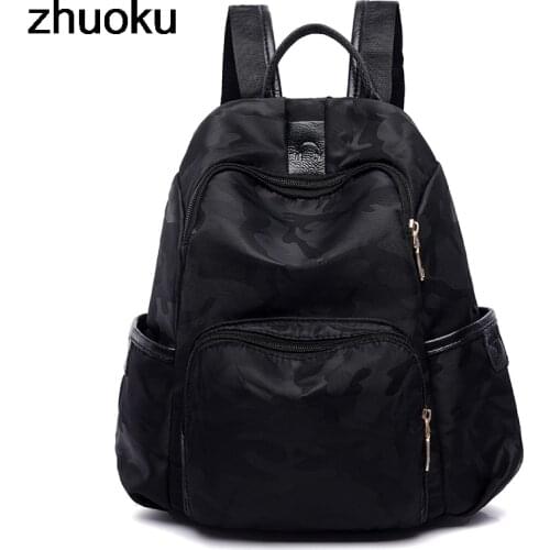 School Backpack for Teenage Girl Mochila Feminina Female Backpacks Nylon Waterproof Casual Laptop Bagpack Female Sac A Do