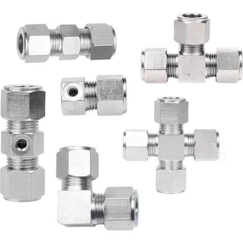 HEMAN High Pressure 3/8" 9.52mm Quick Connector Tee Elbow Straight Joint With Nozzles Seat Misting System Fittings