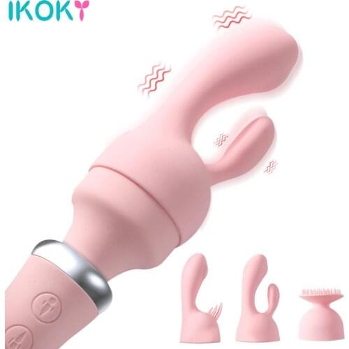 Vibrator Headgear AV Stick Head Cap Clitoris Stimulator Magic Wand Cover Silicone Sexy Caps Extender Sex Products for Women