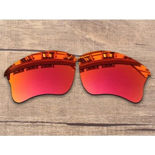Vonxyz Ruby Mirror Polarized Replacement Lenses for-Oakley Flak Jacket XLJ Frame
